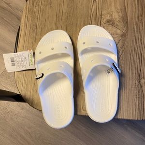 NWT White Crocs